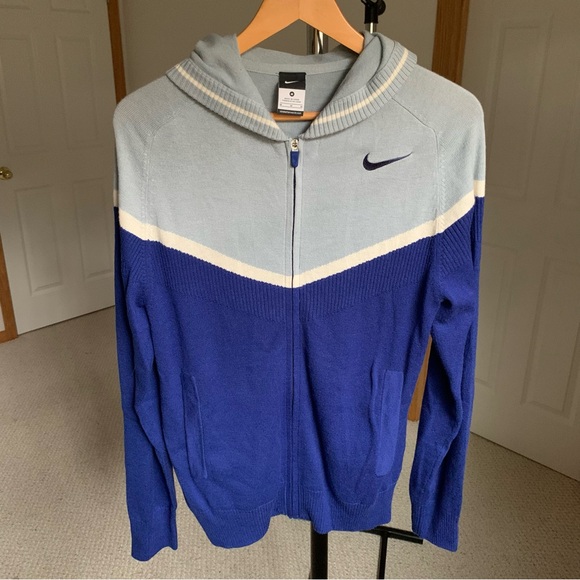 Nike Roger Federer RF Knit Full Zip Sweater Hoodie Men’s Medium - Picture 1 of 12